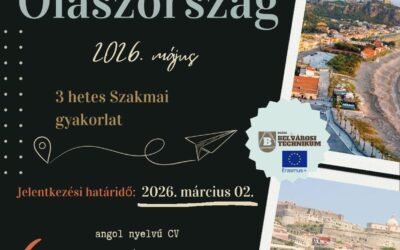 Erasmus+ – 3 hét Olaszországban